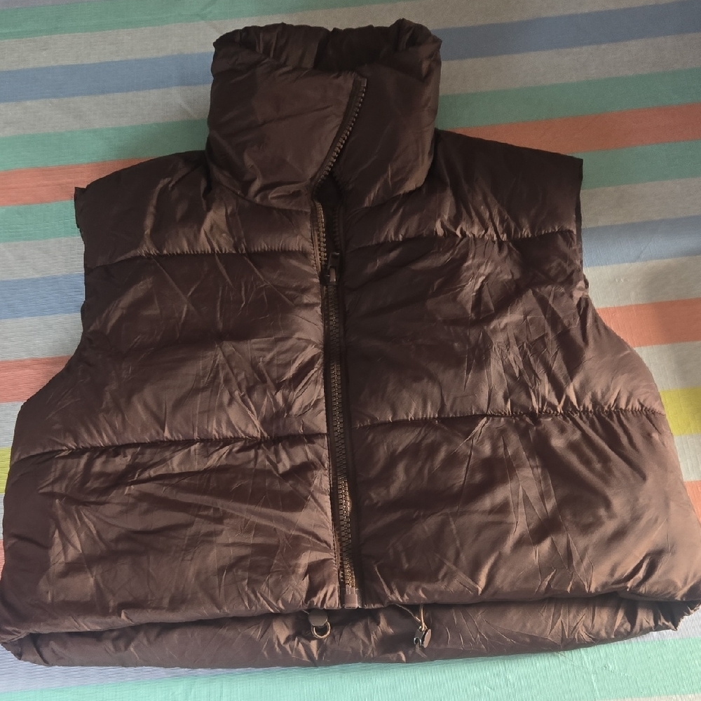 Brown Puffer Vest